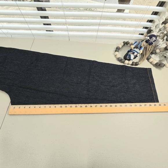 Country Store Jeans Womens Sz L Denim Comfy Versatile Pull-On Med Chambray Pants - Picture 6 of 10